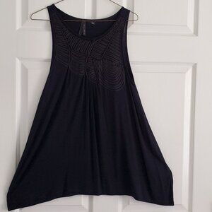 Will Smith Black Sleeveless Summer Tunic Top, Size M